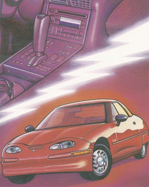 gm ev1 kids' book daniel and his electric car