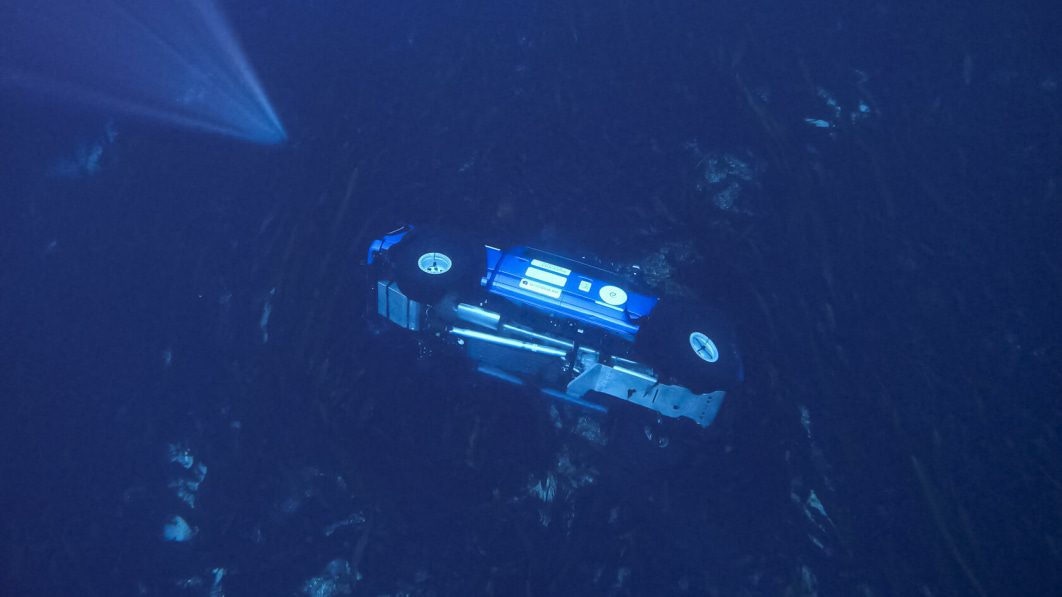 An F-150 sunk in the Arctic Ocean in March. It was just recovered.