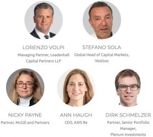 Artemis London: Speakers from Leadenhall, Vesttoo, AXIS Re, McGill, Plenum