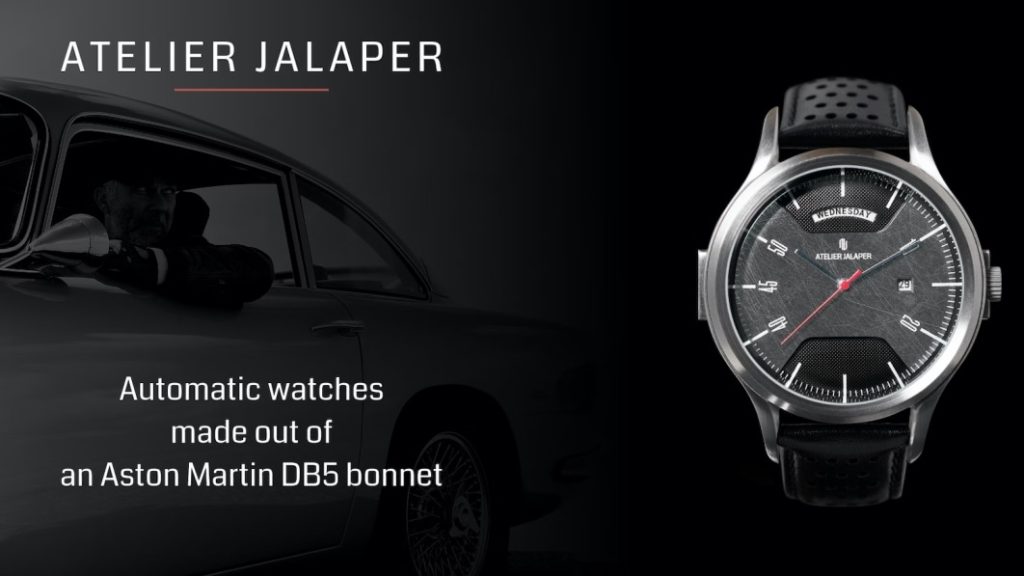 Aston Martin DB5 hood used to make Atelier Jalaper watches