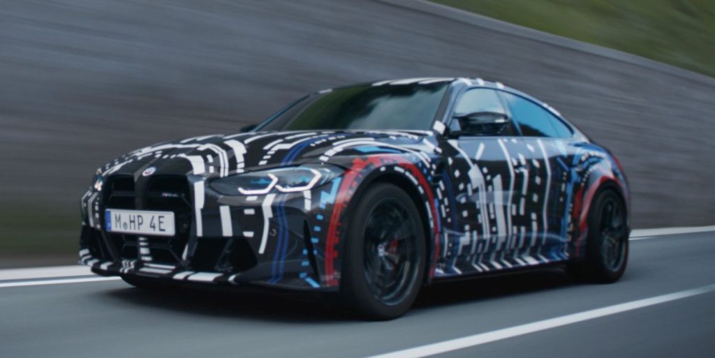 BMW M Is Testing a Quad-Motor EV Drivetrain in a Widebody i4