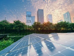 Solar powered office building