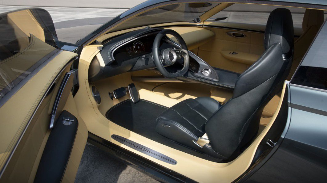 Genesis X Speedium Coupe Concept interior revealed at Pebble Beach