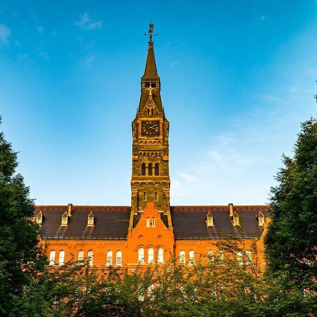 Georgetown University main building in Washington DC - United States.