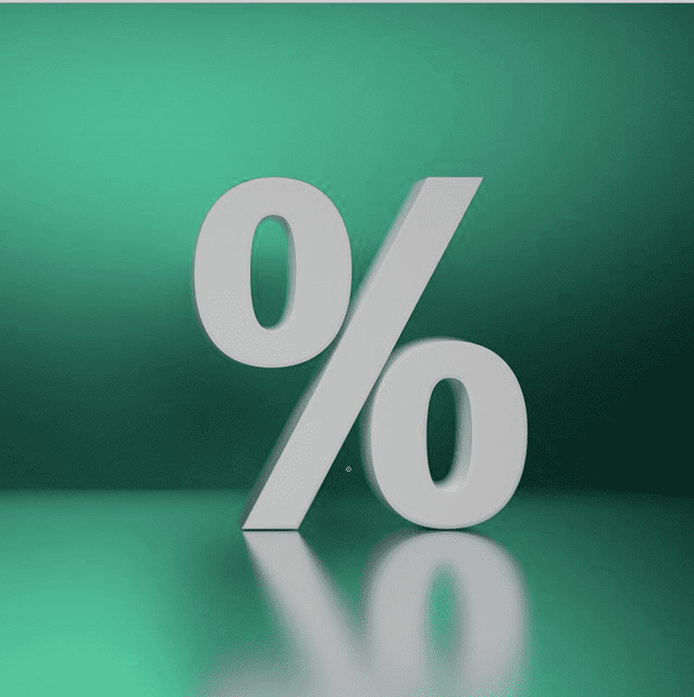 A percentage sign