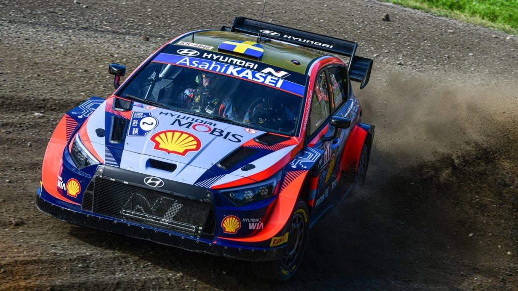 Hyundai Driver Oliver Solberg Crashes Out of Rally Finland in the First Quarter-Mile