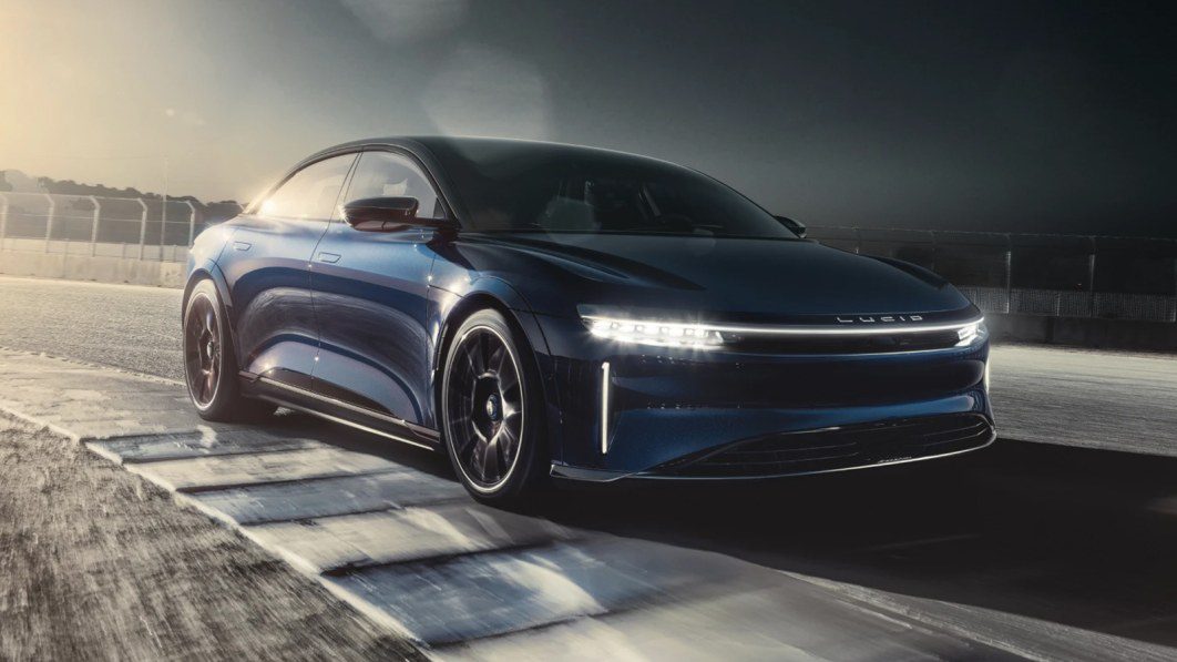 Lucid Air Sapphire revealed with 1,200 horsepower and three electric motors