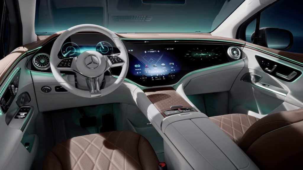 Mercedes-Benz EQE SUV shows its high-tech interior