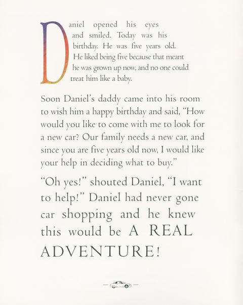 gm ev1 kids' book daniel and his electric car