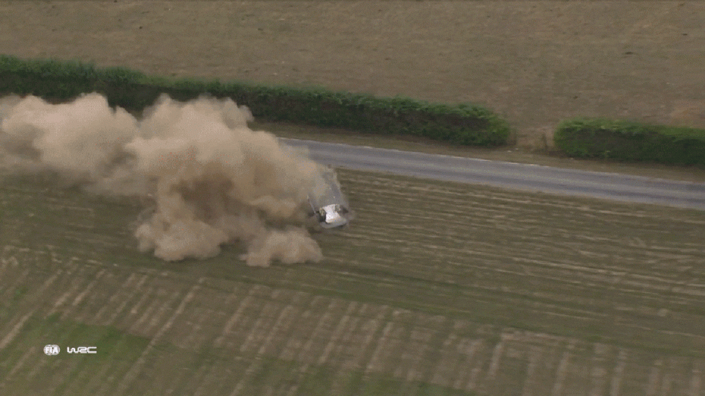 WRC Points Leader Kalle Rovanperä Launches Yaris out of Rally Belgium