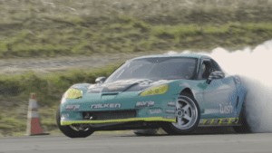 Watch a Formula Drift Corvette Tear up Laguna Seca's Corkscrew