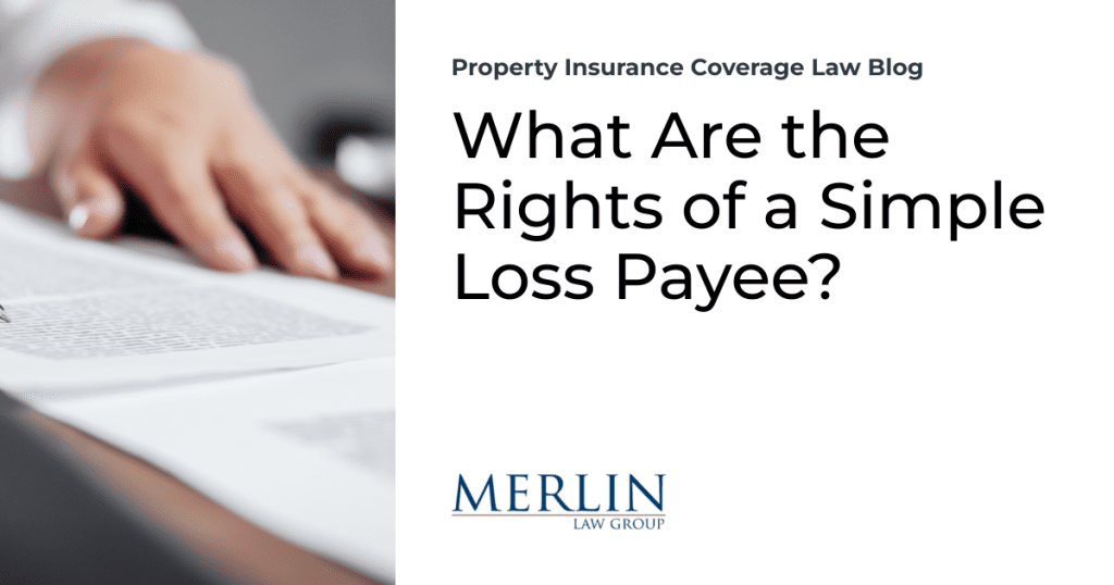 What Are the Rights of a Simple Loss Payee?