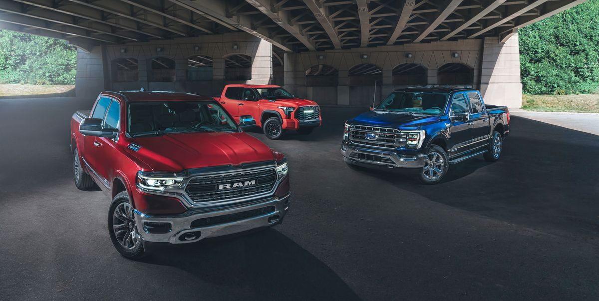 Comparison Test: 2021 Ford F-150 PowerBoost vs. 2022 Ram 1500 vs. 2022 Toyota Tundra TRD Pro