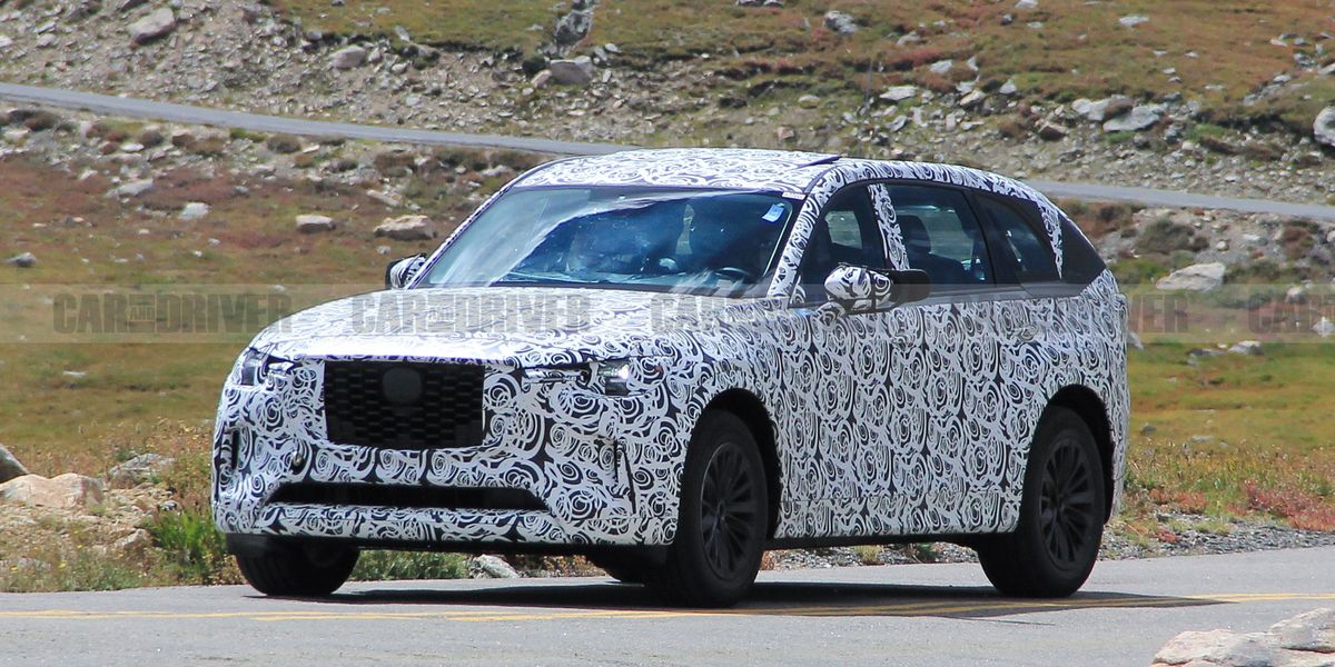 2023 Mazda CX-90, a New Three-Row SUV, Spied Testing