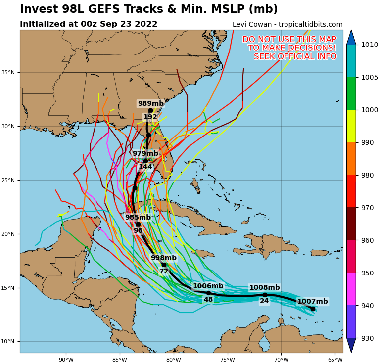 98L, tropical storm Hermine, or hurricane Hermine, forecast model ensemble