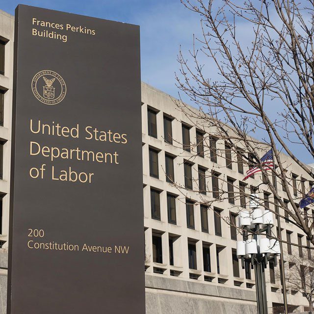 Labor Department building in Washington. (Photo: Mike Scarcella/ALM)