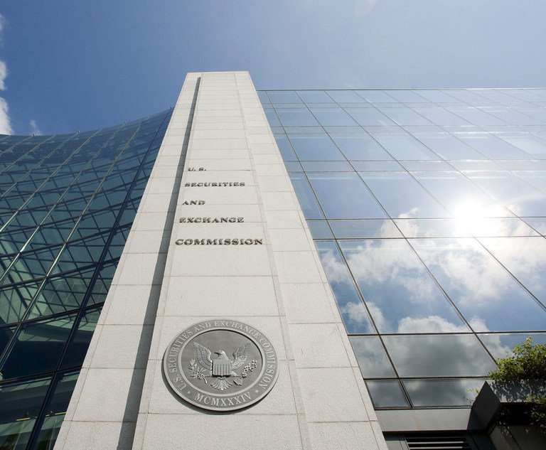 Headquarters of the U.S. Securities and Exchange Commission in Washington, D.C. Photo: Diego M. Radzinschi/ALM