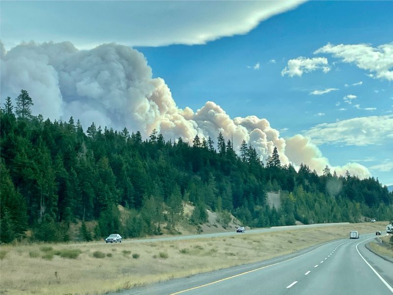 Smoke from forest fires in B.C.