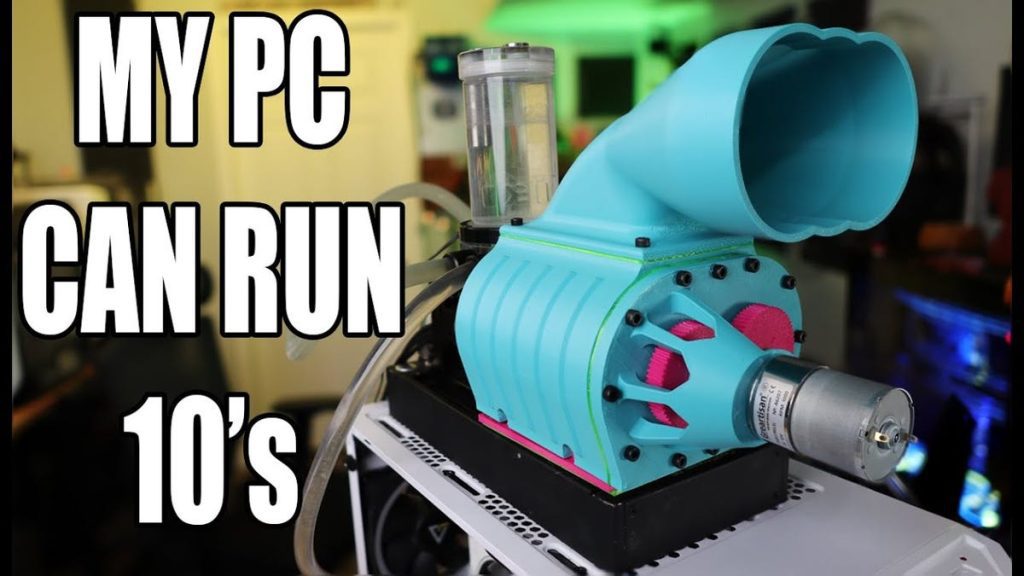 This YouTuber 3D Printed a Roots-Style Blower for His Water-Cooled PC