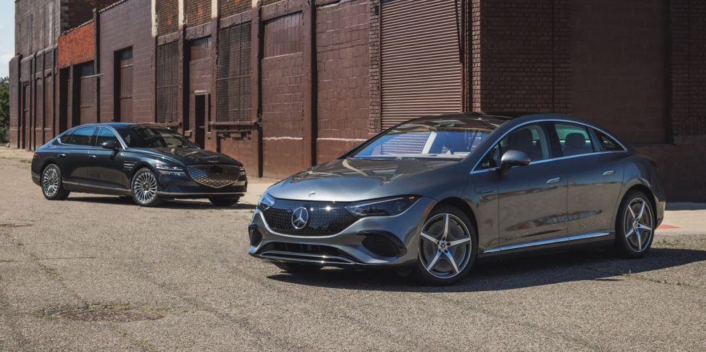 Tested: 2023 Genesis Electrified G80 vs. 2023 Mercedes-Benz EQE350 4Matic