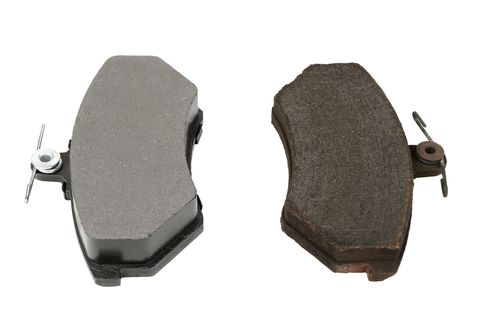 disc brake pads old and new