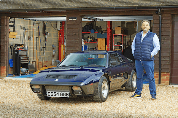 Pierre restores an AC 3000 ME, the car his father helped create 50 years ago