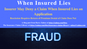 When Insured Lies