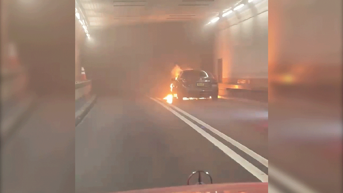 Car Fire Causes Closure of New York City's Holland Tunnel