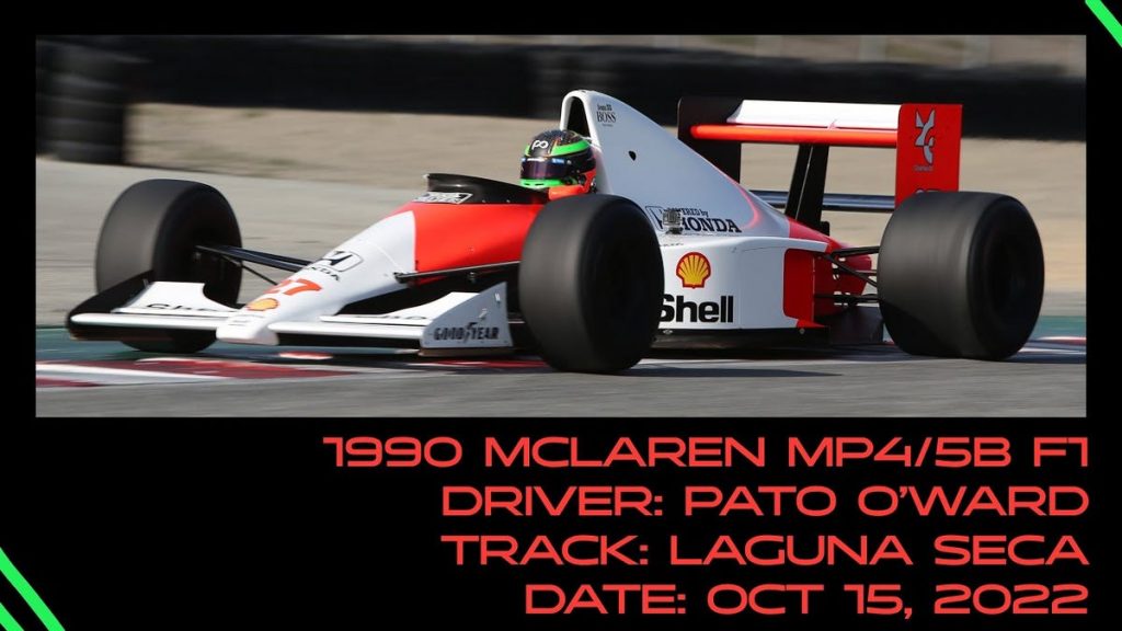 Give Yourself an Eargasm Watching Pato O'Ward Drive Ayrton Senna's Championship McLaren Around Laguna Seca