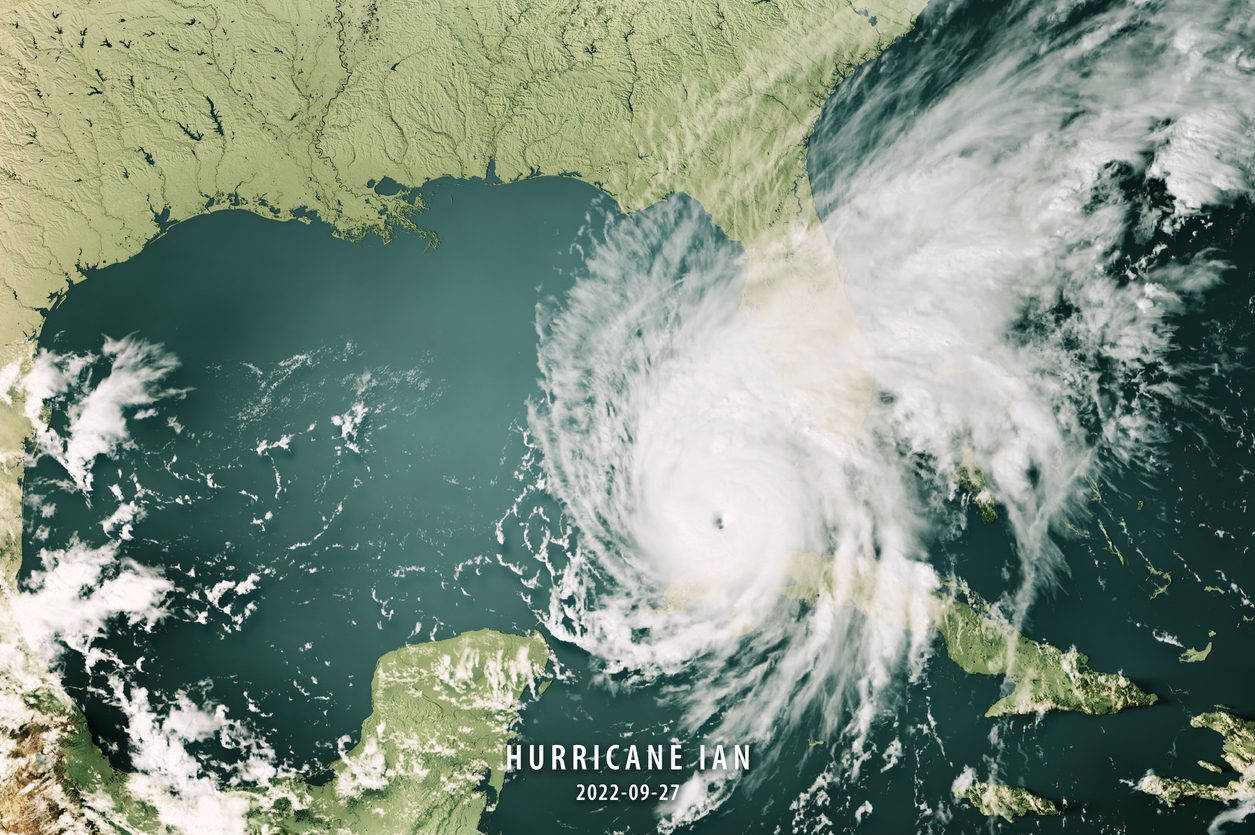 Hurricane Ian 2022 Cloud Map