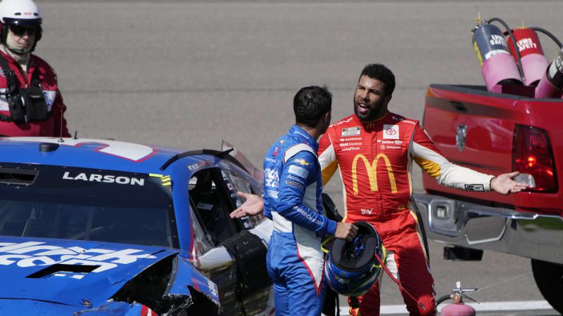 NASCAR suspends Bubba Wallace for a race over Las Vegas crash