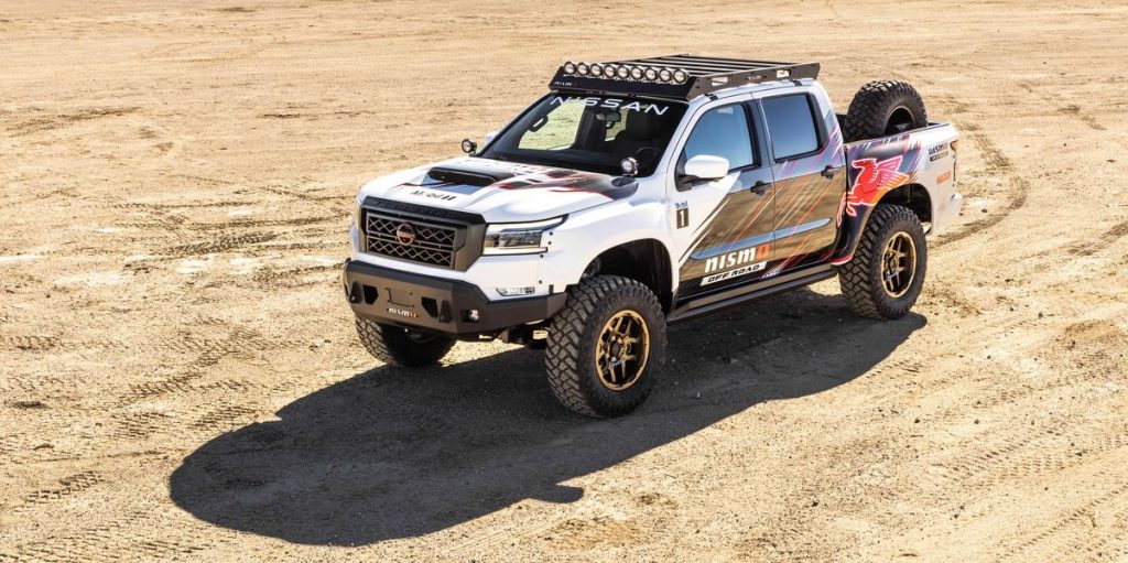 This Badass Nissan Frontier Has the Titan's 400-HP V-8