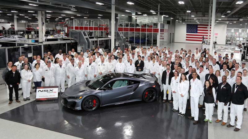 Acura NSX sports car is officially retired with the final Type S completed