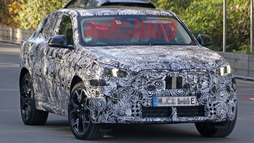 BMW iX2 electric coupe crossover spied for the first time