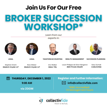 Brokerage Succession workshop invite