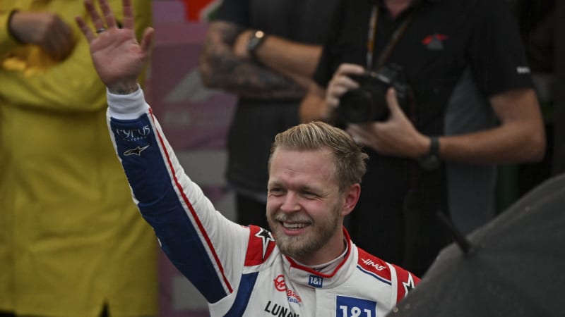 Haas' Kevin Magnussen shocks F1 with first pole at Brazilian Grand Prix