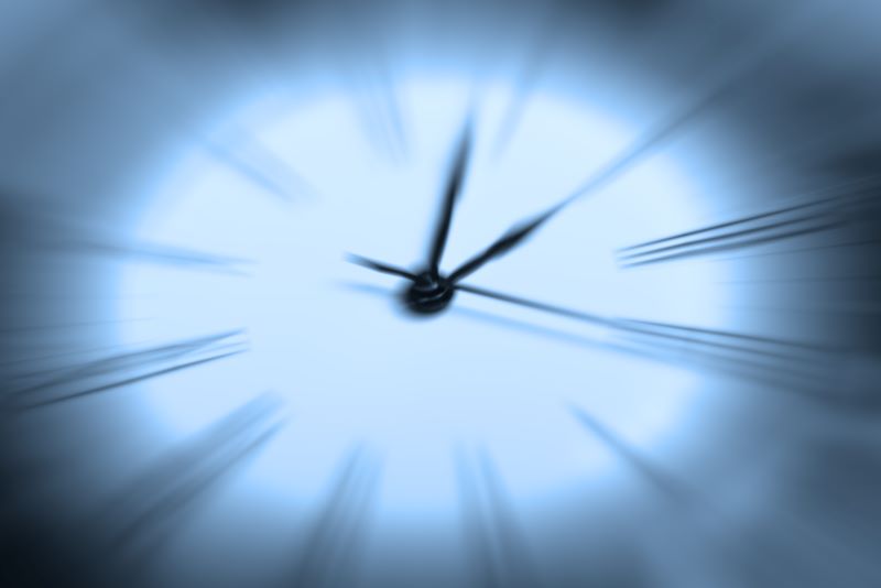 Blurred clock image