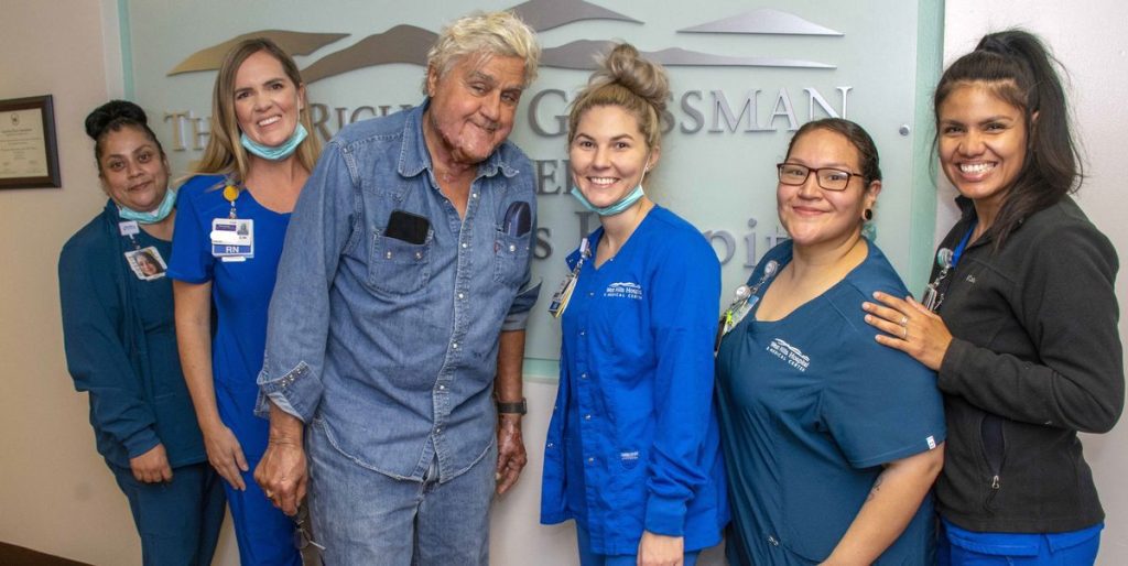 Jay Leno Released from Hospital after Treatment for Car Fire Burns