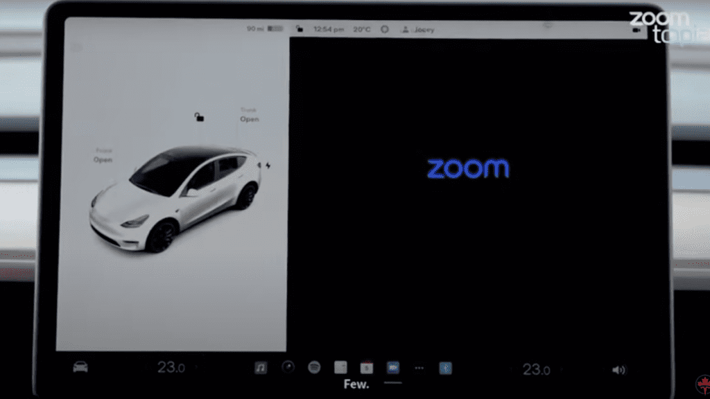 Tesla and Zoom Team Up to Bring Work Calls to You Car