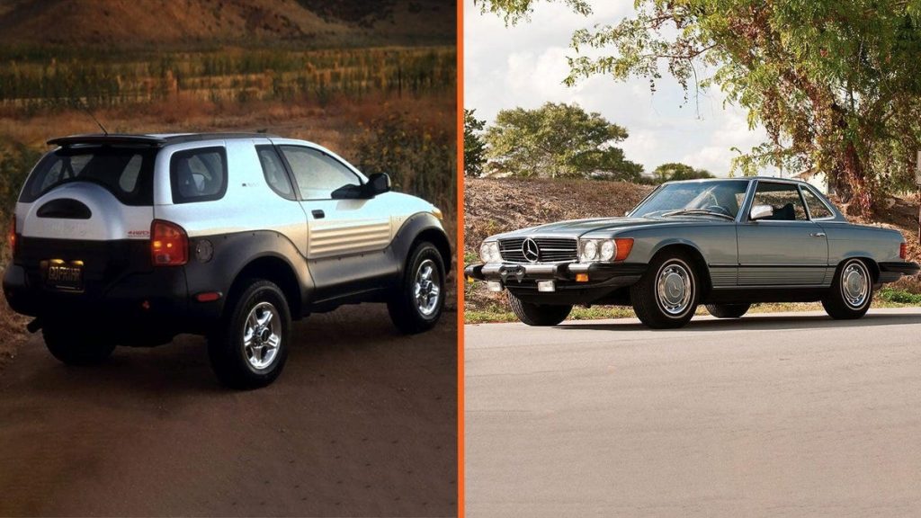 The Isuzu VehiCROSS and Mercedes R107 SL Share One Design Element