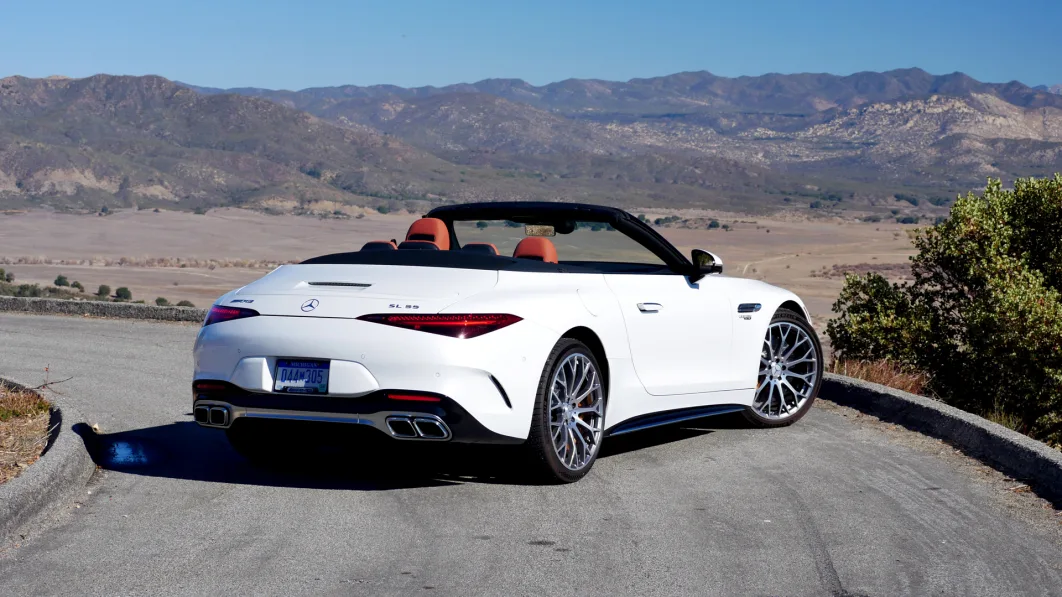 2022 Mercedes-AMG SL 55 rear three quarter