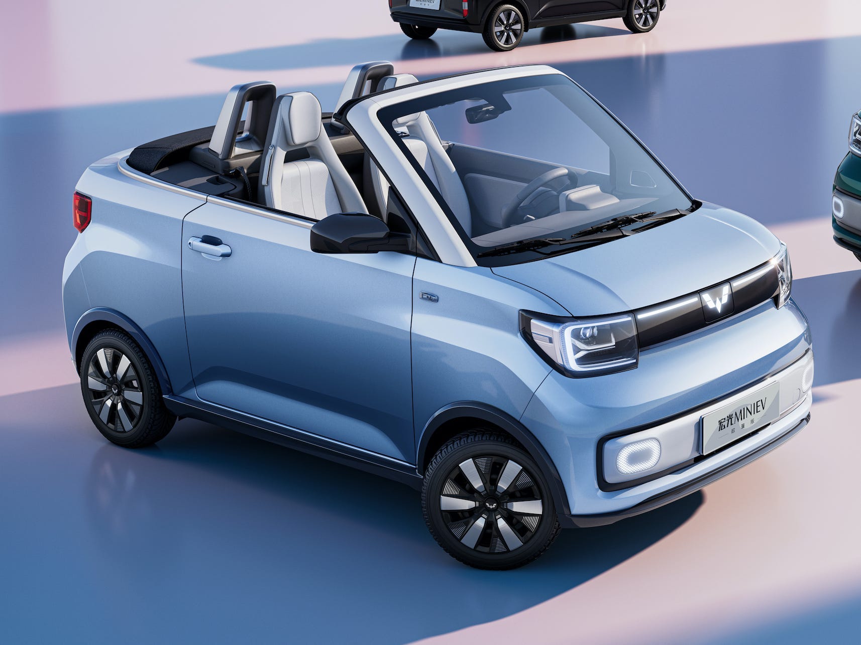 The Wuling Hong Guang Mini EV Cabrio.