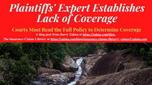 Plaintiffs’ Expert Establishes Lack of Coverage