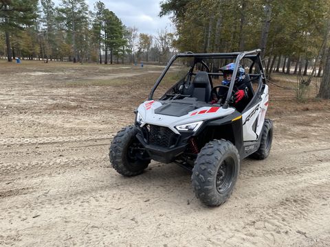 rzr 200 going around a corner