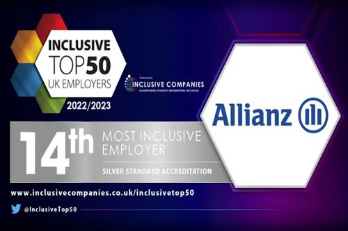 Allianz Holdings celebrates new UK Inclusive Employer ranking