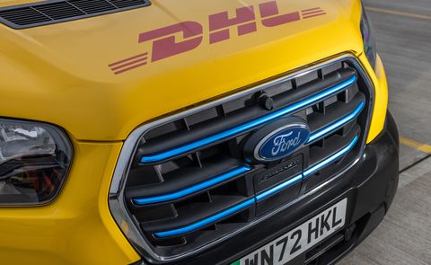 2023 ford transit dhl ev