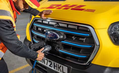 2023 ford transit dhl ev