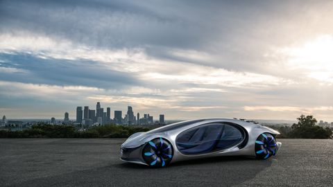 preview for We Ride in the Mercedes-Benz Vision AVTR