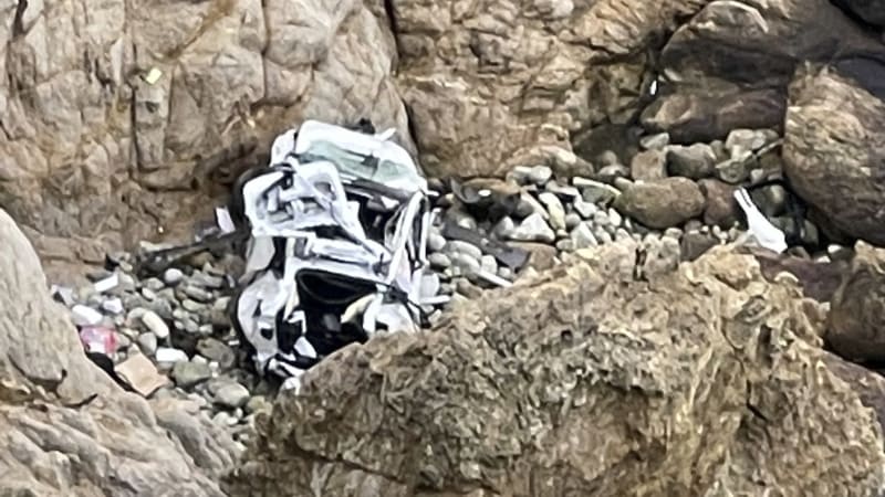 4 survives in ‘miracle’ after Tesla plunges off notorious California cliff