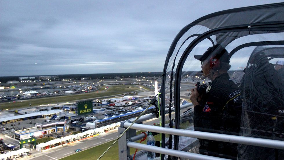 a spotter at the 24 hours of daytona